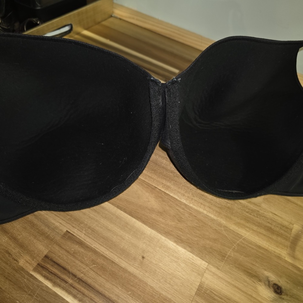 Cacique Back Smoother Lightly Lined Full Coverage Black Underwire Bra Size 42DDD - Picture 4 of 7